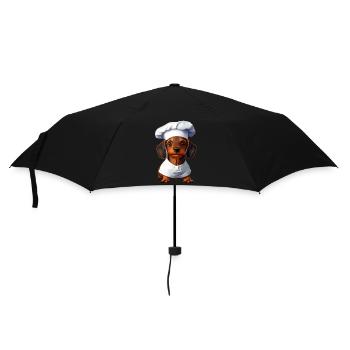 Dachshund Restaurateur Dog Cooking Dogs Dachshund Puppy - Umbrella (small) - black - Front