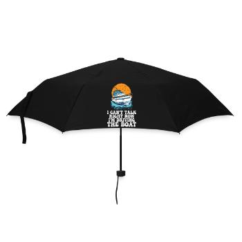 Funny Motorboating Quote I Can't Talk Right Now - Umbrella (small) - black - Front