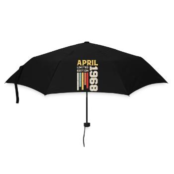 Avril 1968 - Cadeau anniversaire Avril 1968 Avril - Parapluie standard - noir - Devant