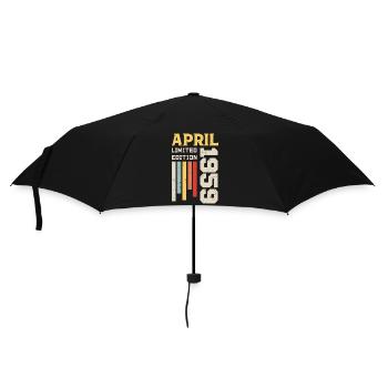 Avril 1959 - Cadeau anniversaire Avril 1959 Avril - Parapluie standard - noir - Devant