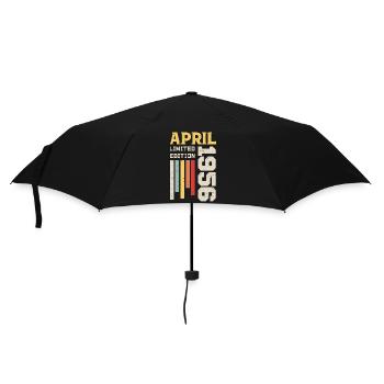 Avril 1956 - Cadeau anniversaire Avril 1956 Avril - Parapluie standard - noir - Devant
