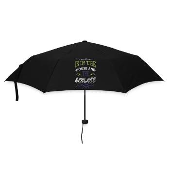 Funny Woodworking DadDesign Happy Fun Mason - Umbrella (small) - black - Front