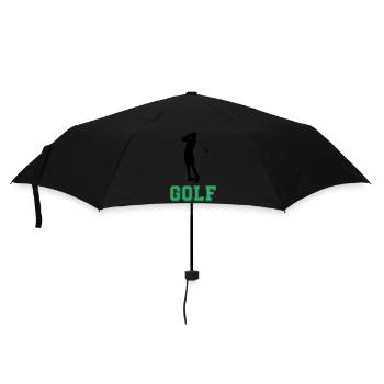 golf - Regenschirm (klein) - Schwarz - Vorne