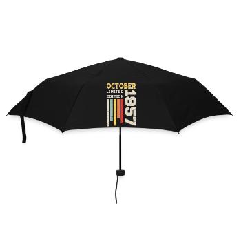 October 1957 - October 1957 Birthday Gift - Umbrella (small) - black - Front