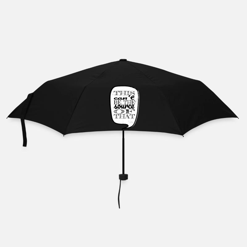 happy doctor - Regenschirm (klein) - Schwarz
