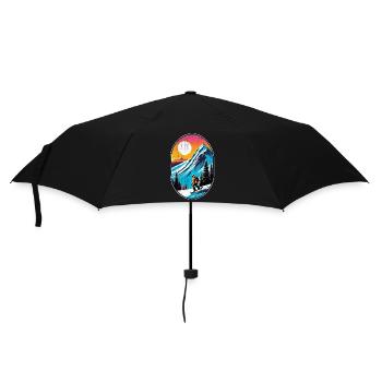 snowboard neige et ski - Parapluie standard - noir - Devant