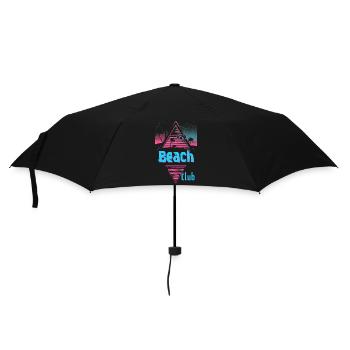 Beach Club Retrowave - Umbrella (small) - black - Front