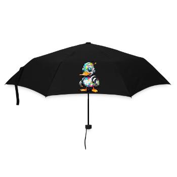 Robot Animal / AI / Mechanized Animals / Comic - Umbrella (small) - black - Front