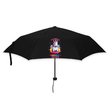 Cute Unicorn - Umbrella (small) - black - Front