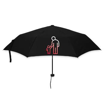 papa père papou humour blague cadeau g - Parapluie standard - noir - Devant
