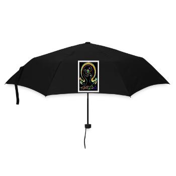 ॐMEGoA Logo 1# - Regenschirm (klein) - Schwarz - Vorne