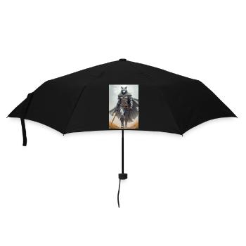 Wepwawet, wolf-headed god, guarding a tomb entranc - Umbrella (small) - black - Front
