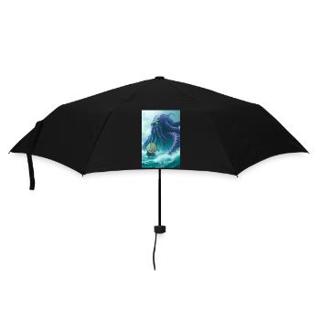 Kraken Giant sea monster from Norse mythology - Umbrella (small) - black - Front
