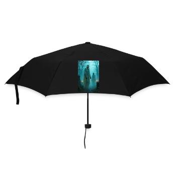 Dziady, Slavic ancestor spirits haunting graveyard - Umbrella (small) - black - Front