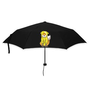 Fuchs Winter Hoodie - Regenschirm (klein) - Schwarz - Vorne