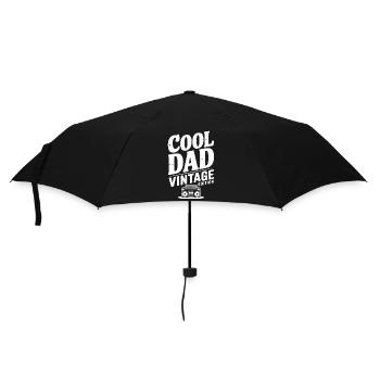 Coole Dad Vintage Edition - Regenschirm (klein) - Schwarz - Vorne