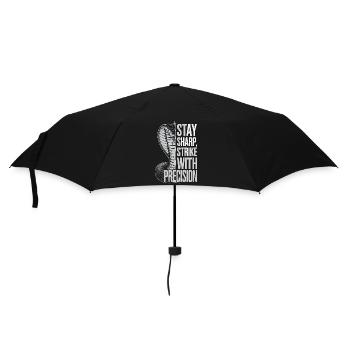 Cobra with Precision Quote - Umbrella (small) - black - Front