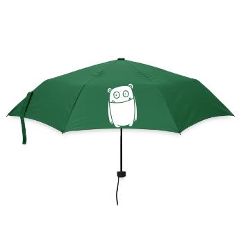 Monster Cheerful - Conception de bande dessinée Kawaii drôle - Parapluie standard - vert bouteille - Devant