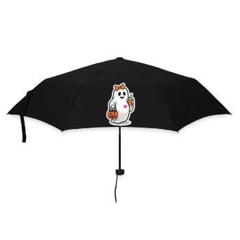 Halloween Schwangere Geist Lustig Party - Regenschirm (klein) - Schwarz - Vorne