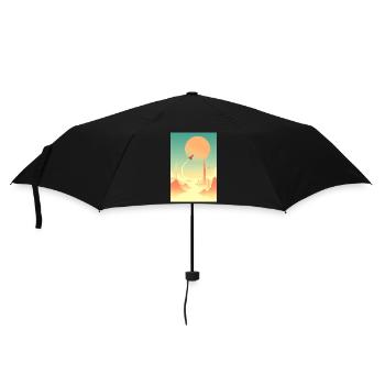 Erste Reisen jenseits ferner Horizonte - Regenschirm (klein) - Schwarz - Vorne