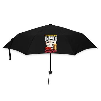 Don't Give Up Poker Casino Dice Card Game - Umbrella (small) - black - Front