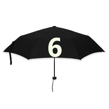 6- - Regenschirm (klein) - Schwarz - Vorne