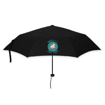 Heiliger Kranich - Regenschirm (klein) - Schwarz - Vorne