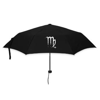 Skorpion Sternzeichen Scorpio Design Symbol Weiß - Regenschirm (klein) - Schwarz - Vorne