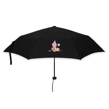 Crème glacée sundae bonbons confiserie sucre - Parapluie standard - noir - Devant