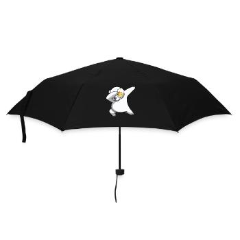 dab dabbing eisbär bier nordpol lustige tshirts 30 - Regenschirm (klein) - Schwarz - Vorne