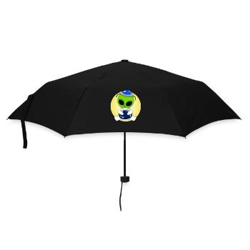 Süßes Alien - Regenschirm (klein) - Schwarz - Vorne