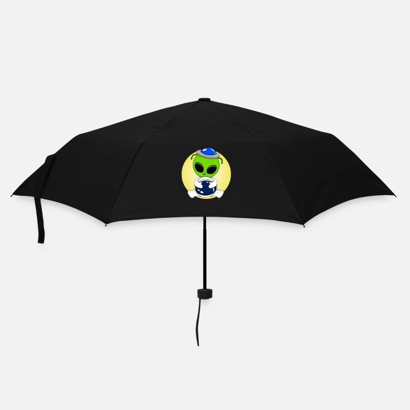 Cute Alien - Umbrella (small) - black