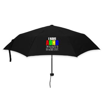 ADHS-Zitat - Regenschirm (klein) - Schwarz - Vorne