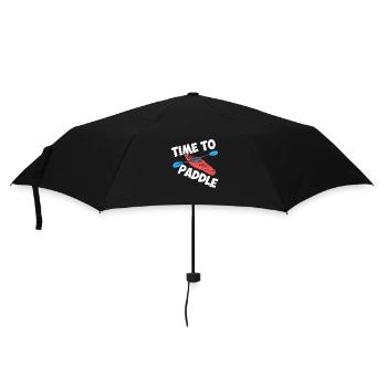 Time To Paddle - Regenschirm (klein) - Schwarz - Vorne