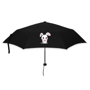 Mikai the rabbit - Umbrella (small) - black - Front