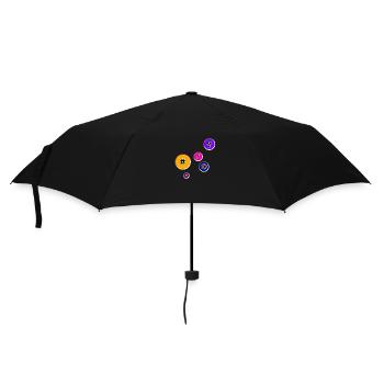 Schaltflächen mit Zeichen - Regenschirm (klein) - Schwarz - Vorne