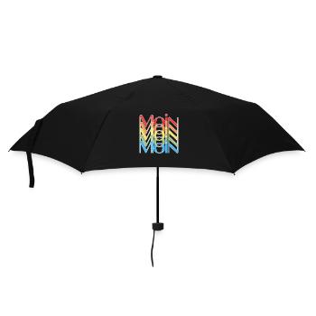 Moin - Regenschirm (klein) - Schwarz - Vorne