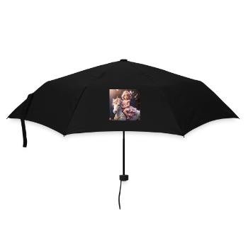 Petite princesse sur Unicorn/Princesse unicon - Parapluie standard - noir - Devant