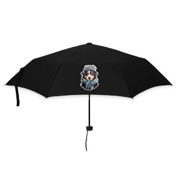 Australian Shepherd in Winter Wonderland - Umbrella (small) - black - Front