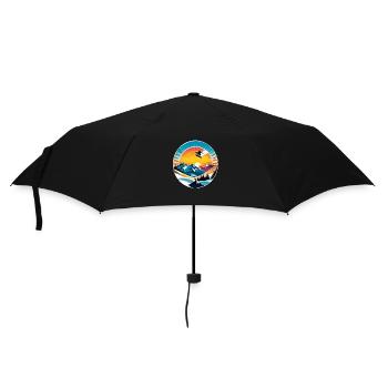 snowboard neige et ski - Parapluie standard - noir - Devant