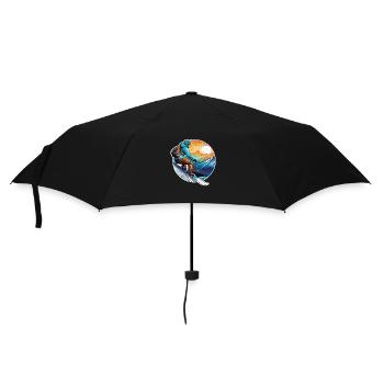 snowboard neige et ski - Parapluie standard - noir - Devant