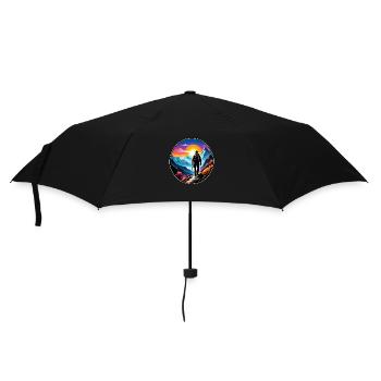 randonnée nature et montagne - Parapluie standard - noir - Devant