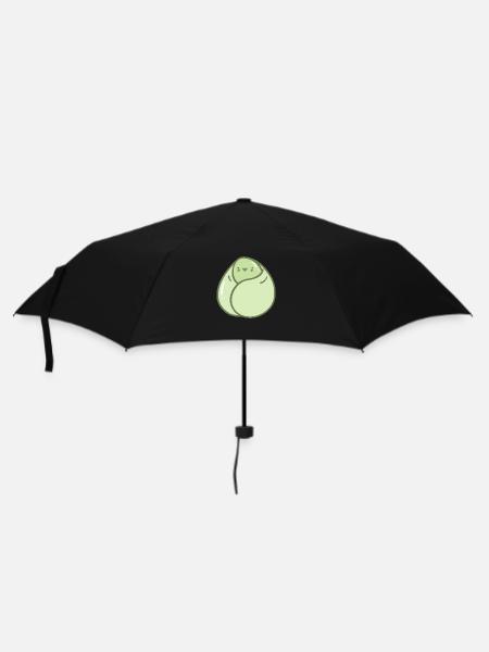 Süße kuschelige Bohne - Regenschirm (klein) - Schwarz