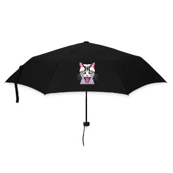 Chat en colère - Parapluie standard - noir - Devant