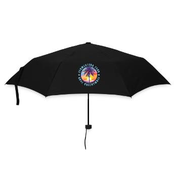 Formentera Tour Bunt - Regenschirm (klein) - Schwarz - Vorne