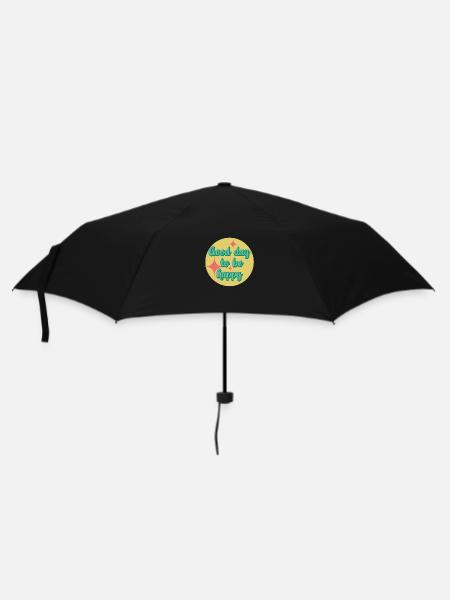 Good day to be happy - Umbrella (small) - black