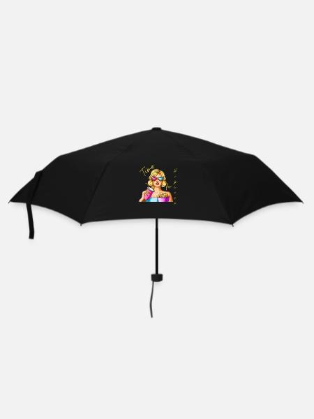 Time for Popcorn - Umbrella (small) - black