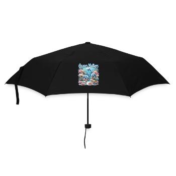 Ocean Matters | Keep our oceans clean - Umbrella (small) - black - Front