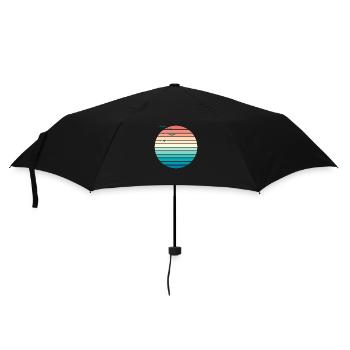 Sunset II - Regenschirm (klein) - Schwarz - Vorne