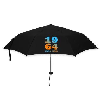 Birthday, born in 1964, limited edition Mug - Umbrella (small) - black - Front
